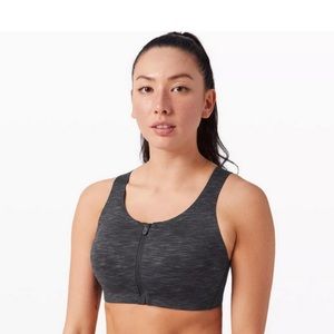 LULULEMON ENLITE FRONT-ZIP BRA HIGH SUPPORT  32C